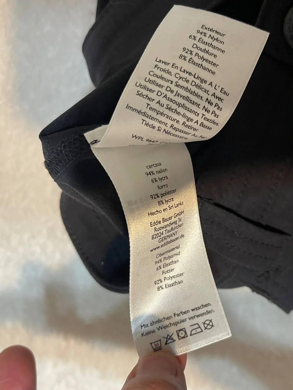 Eddie Bauer Black Hiking Outdoor Athletic‎ Skort Skirt Black Women's Size 6
